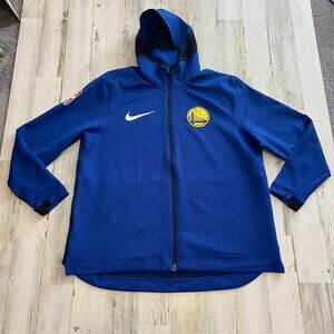 Nike NBA Golden State Warriors Men's Size 3XL Full Zip Thermaflex Hoodie Jacket